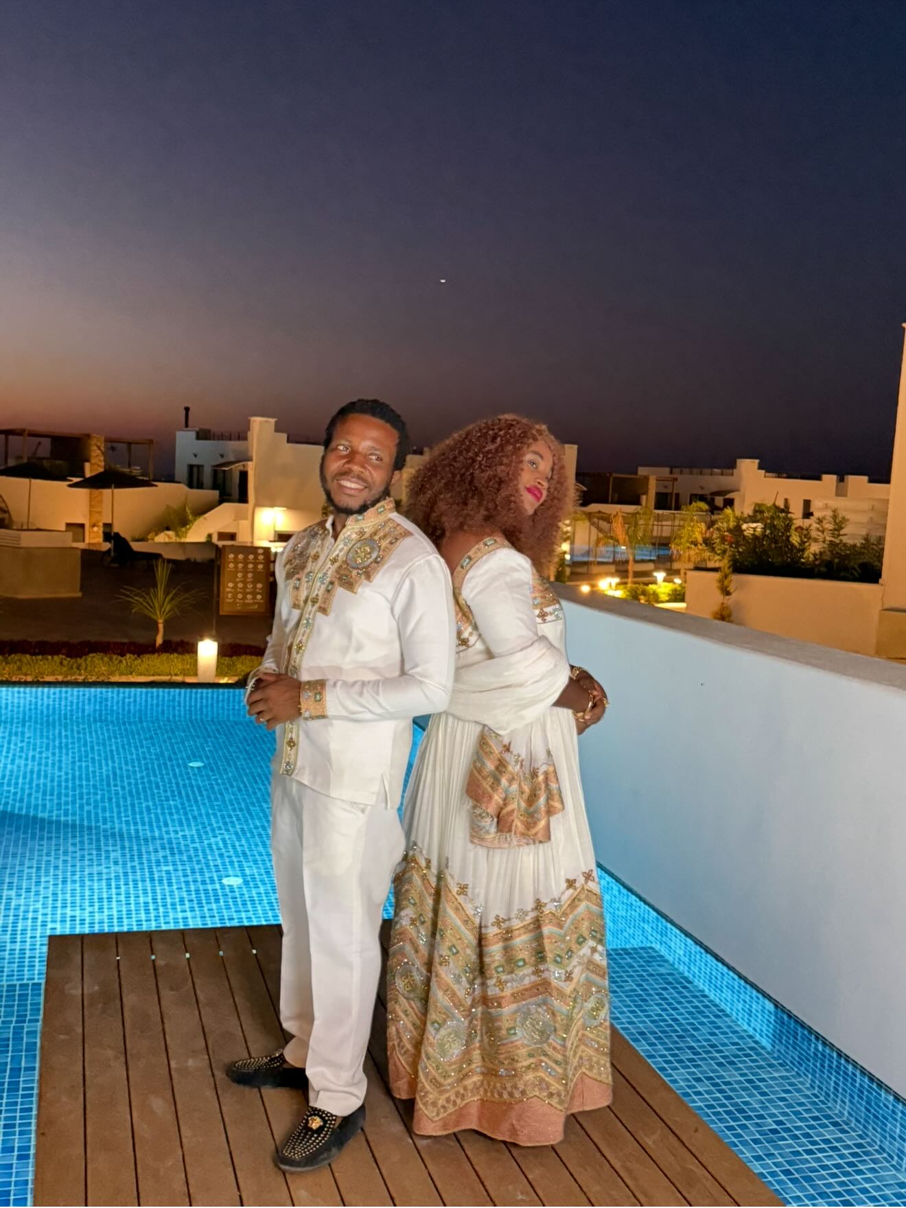 Ethiopian Couple Outfits Matching Habesha Set Ethiopian Traditional Matching Wear 