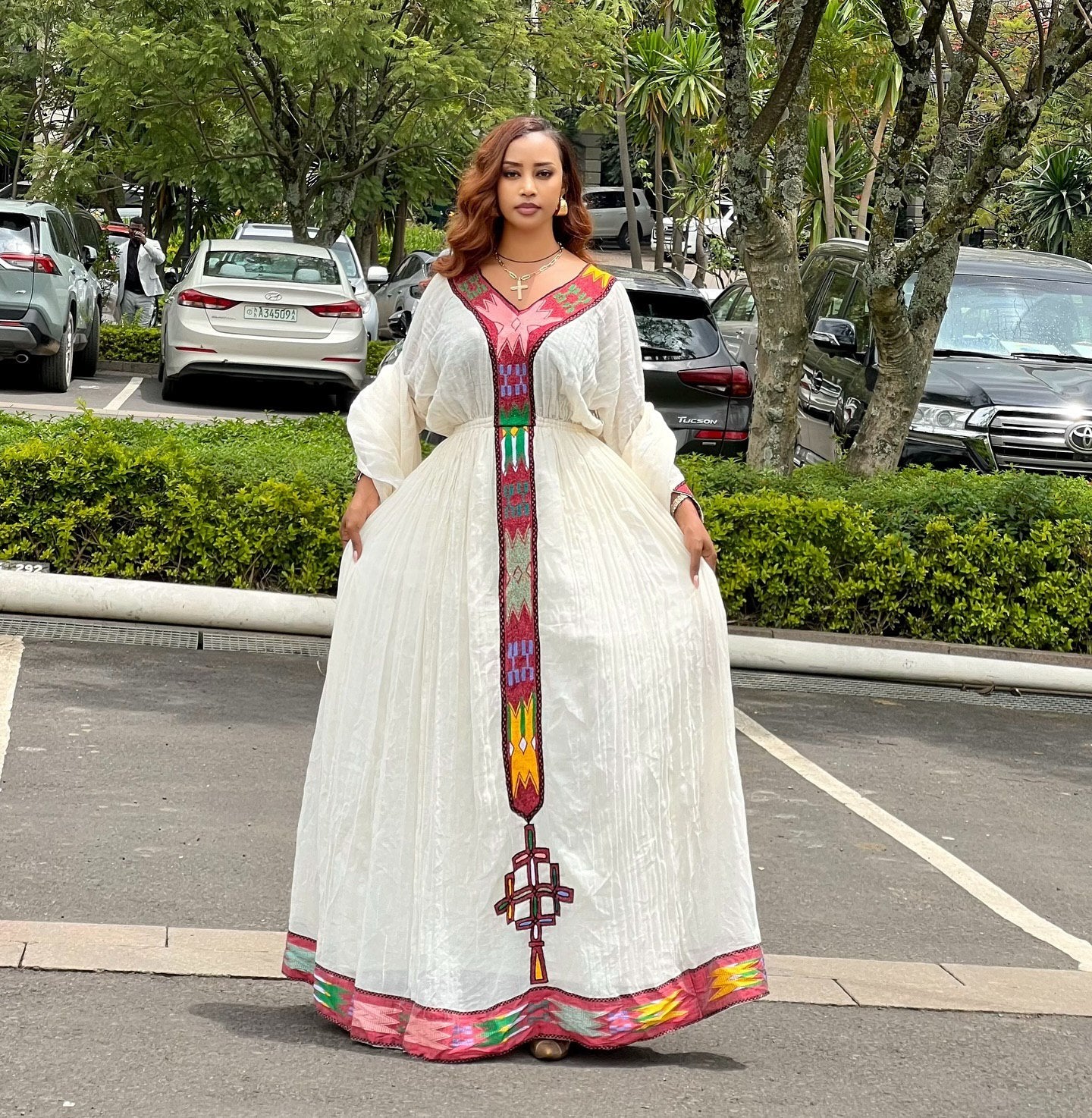Habesha Dress Vibrant Multicolor Ethiopian and Eritrean Cultural Traditional Wear