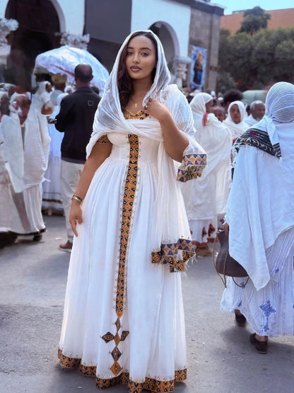 Traditional Ethiopian Clothing Elegant Habesha Kemis Design
