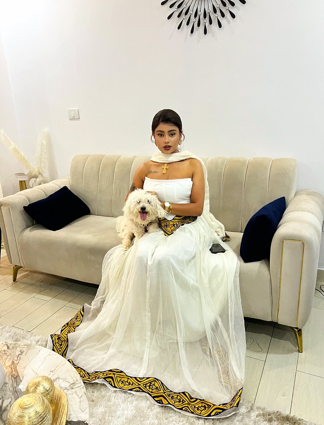 Strapless White Habesha Dress Timeless Elegance Habesha Kemis Stylish Ethiopian Clothing 432