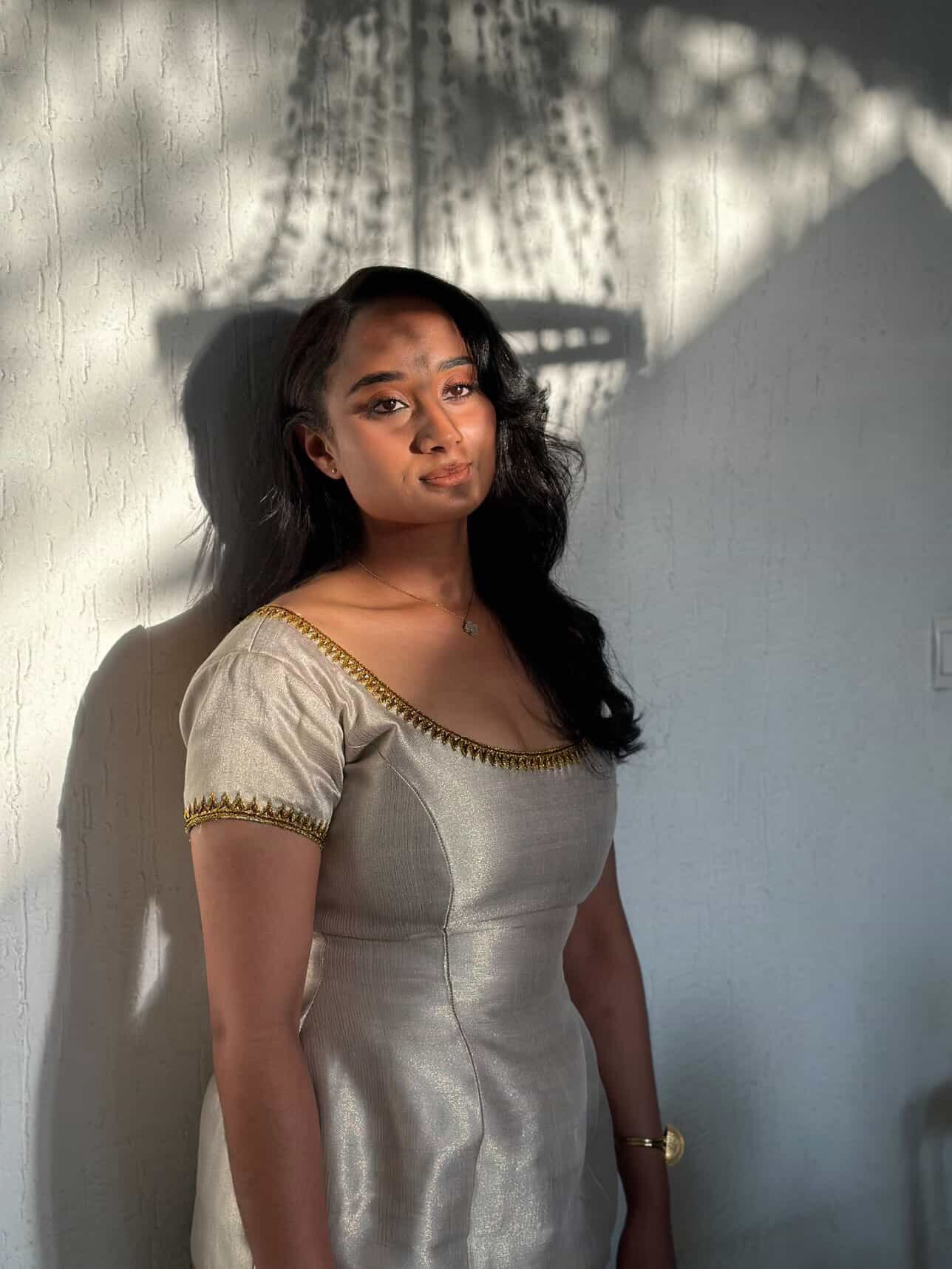 Habesha Kemis Heritage Style Short Sleeve Habesha Dress Traditional Ethiopian Clothing 445