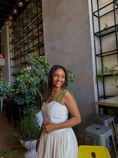 Green Woven Habesha Kemis Sleeveless Habesha Dress Beautiful Traditional Ethiopian Dress 464