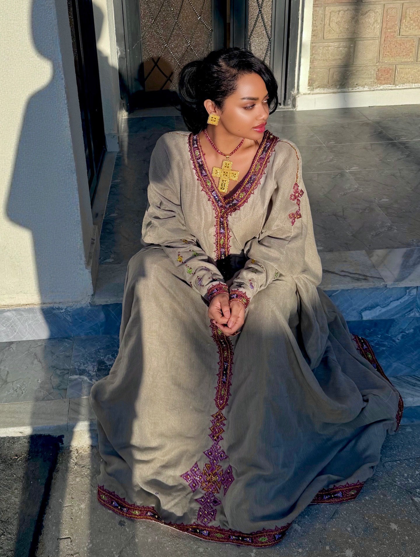 Long Sleeve Habesha Kemis Timeless Habesha Dress Classic Ethiopian Dress 465