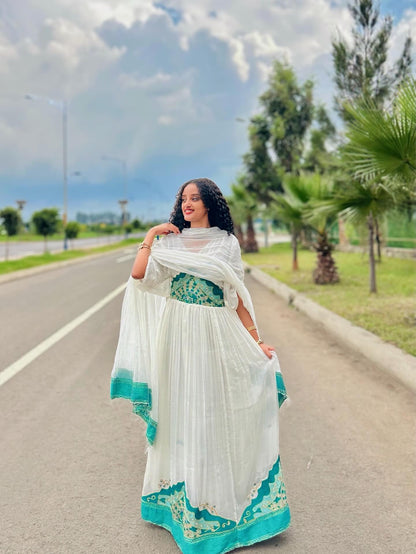 Beautiful Habesha Dress Habesha kemis For Special Events Traditional Ethiopian Dress 476
