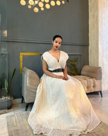 Graceful Ethiopian Clothing Expression of Traditional Habesha Kemis Habesha Dress For Event 531