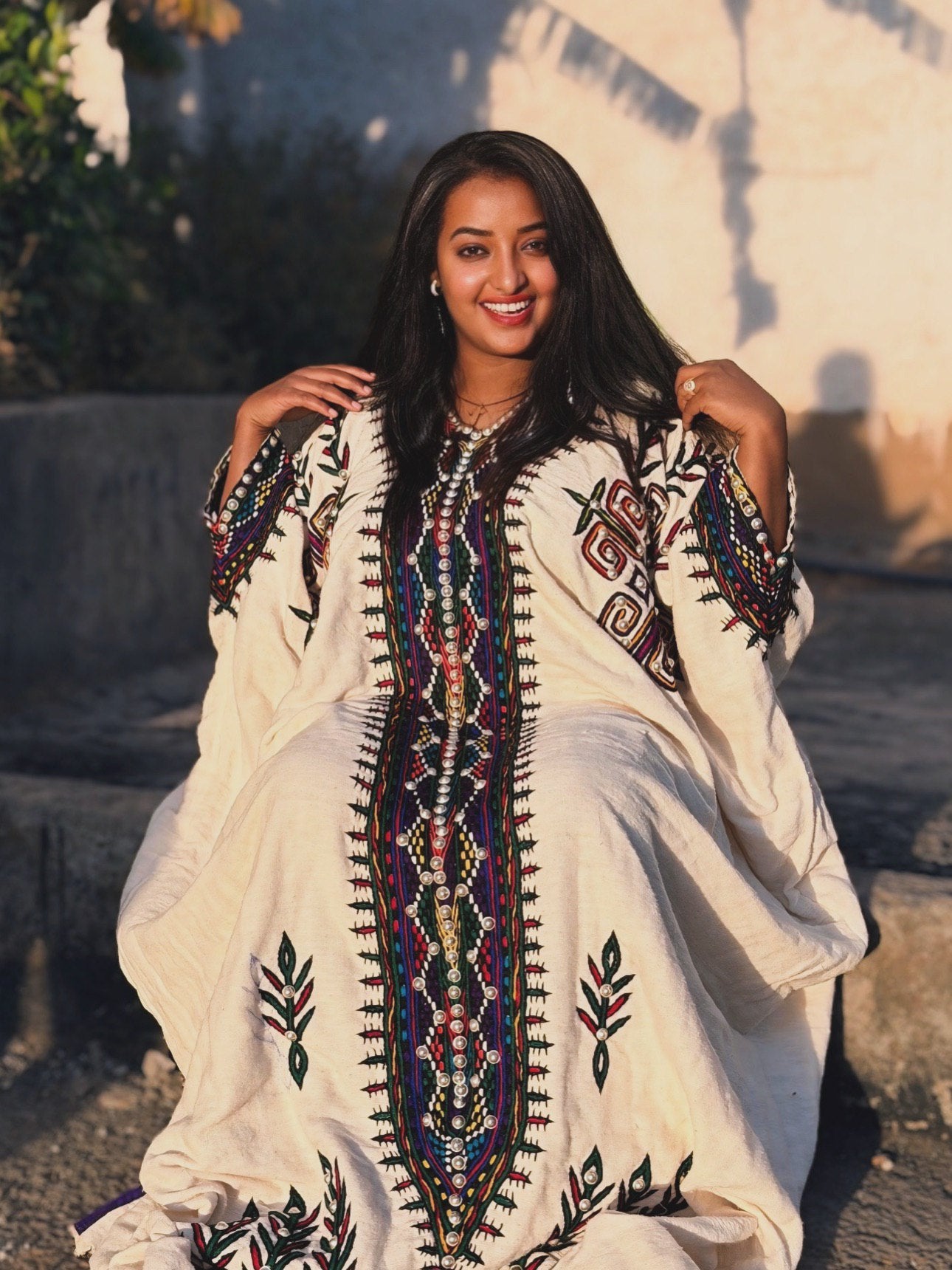 Timeless Habesha Kemis Rich Multicolor Detailing Habesha Dress Charming Ethiopian Dress 555