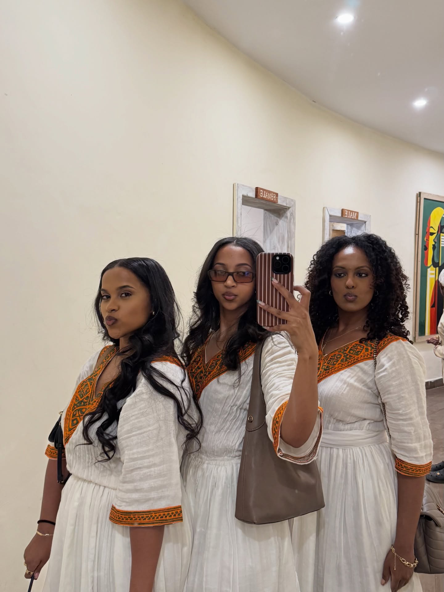 V-Neckline Habesha Dress Timeless Habesha Kemis Handwoven Ethiopian Dress 666