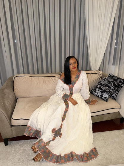 Long Sleeve Habesha Kemis Handwoven Detail Habesha Dress Traditional Ethiopian And Eritrean Dress 680