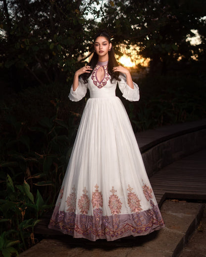 Stunning Ethiopian Wedding Dress Embroidered Traditional Habesha Dress Perfect Habesha Kemis For Weddings 140