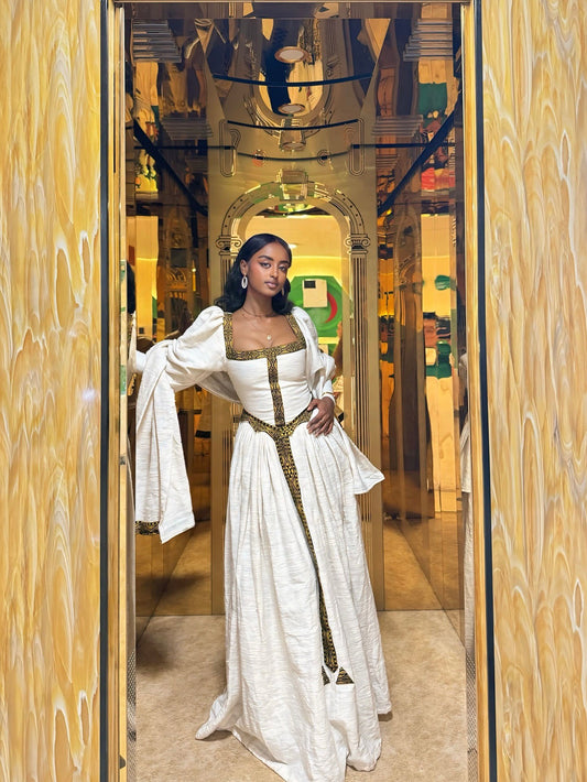 Royal Ethiopian Traditional Dress Habesha Cloth Fashion