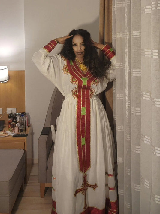 Elegant Habesha Dress Habesha Kemis Ethiopian Traditional Dress