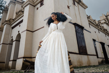 Elegant Habesha Traditional Dress Handwoven Traditional Ethiopian Clothing