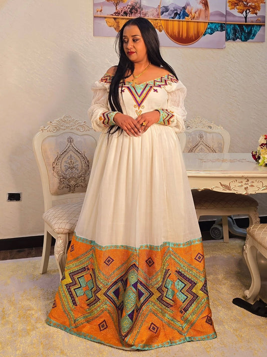 Shop Habesha Kemis Online – Authentic Ethiopian Traditional Dress for Women