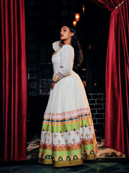 Habesha Dress for Weddings Authentic Habesha Kemis & Cultural Bridal Fashion Ethiopian Dress 286