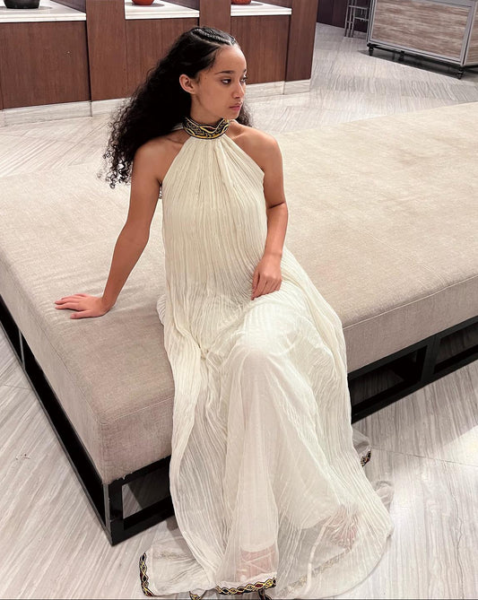 Simple Design Habesha Dress White Habesha Kemis Traditional Woven Detail Ethiopian Dress 292