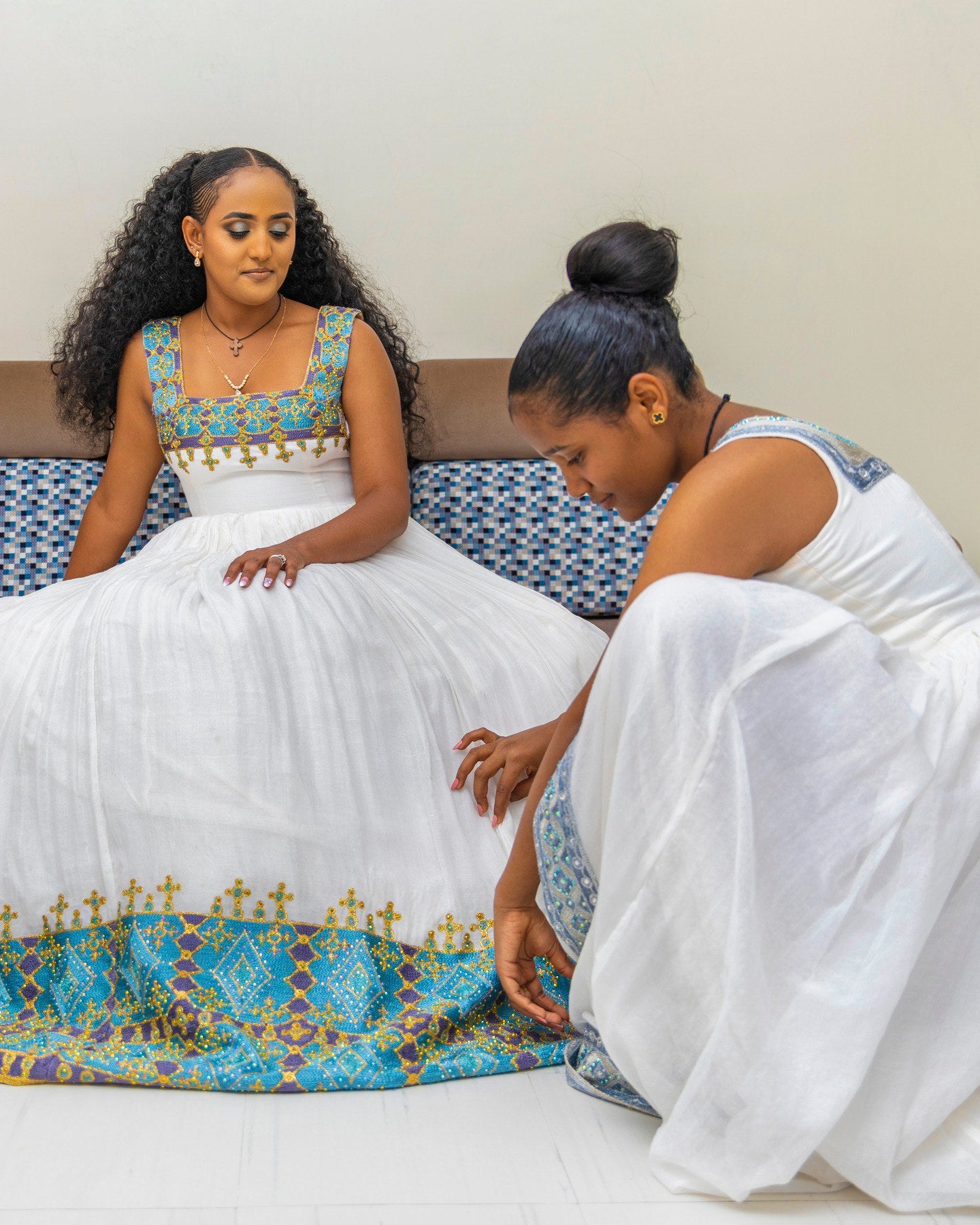 Sleeveless Habesha Kemis Ethiopian Wedding Dress Premium Habesha Dress For Wedding 300