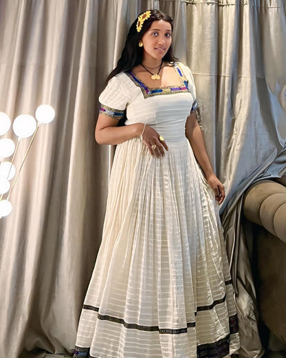 Authentic habesha kemis Traditional Ethiopian Clothing Cultural Habesha Dress 324