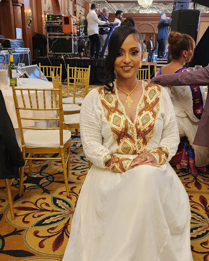 Classic Ethiopian Dress Handwoven Habesha Dress Cultural Ethiopian Habesha Kemis 330