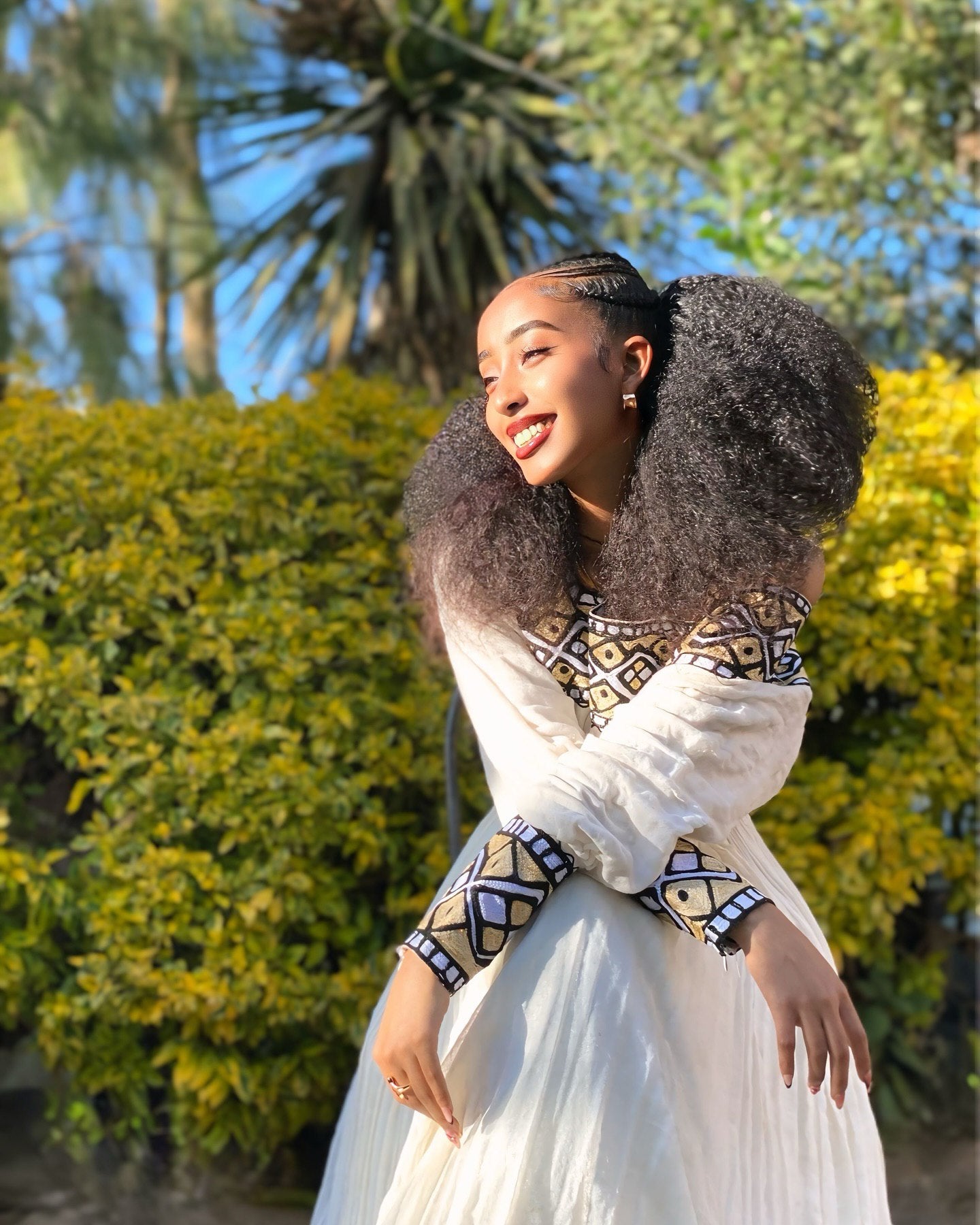 Beautiful Ethiopian Dress Black And Gold Accent Habesha Kemis Timeless Habesha Dress 371