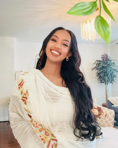 Authentic Habesha Dress Ethiopian Dress For Festive Cultural Habesha Kemis For Event 386
