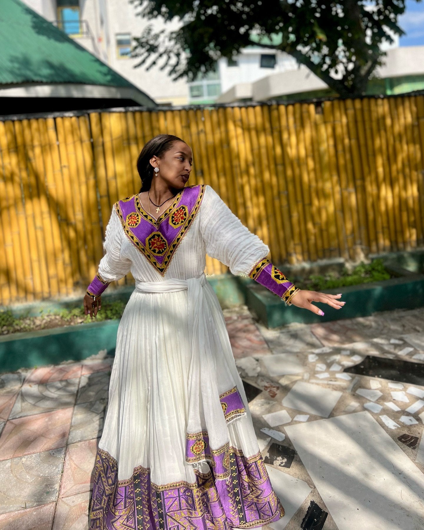 Long Sleeve Habesha Kemis Multicolor Woven Habesha Dress Traditional Ethiopian Clothing 387