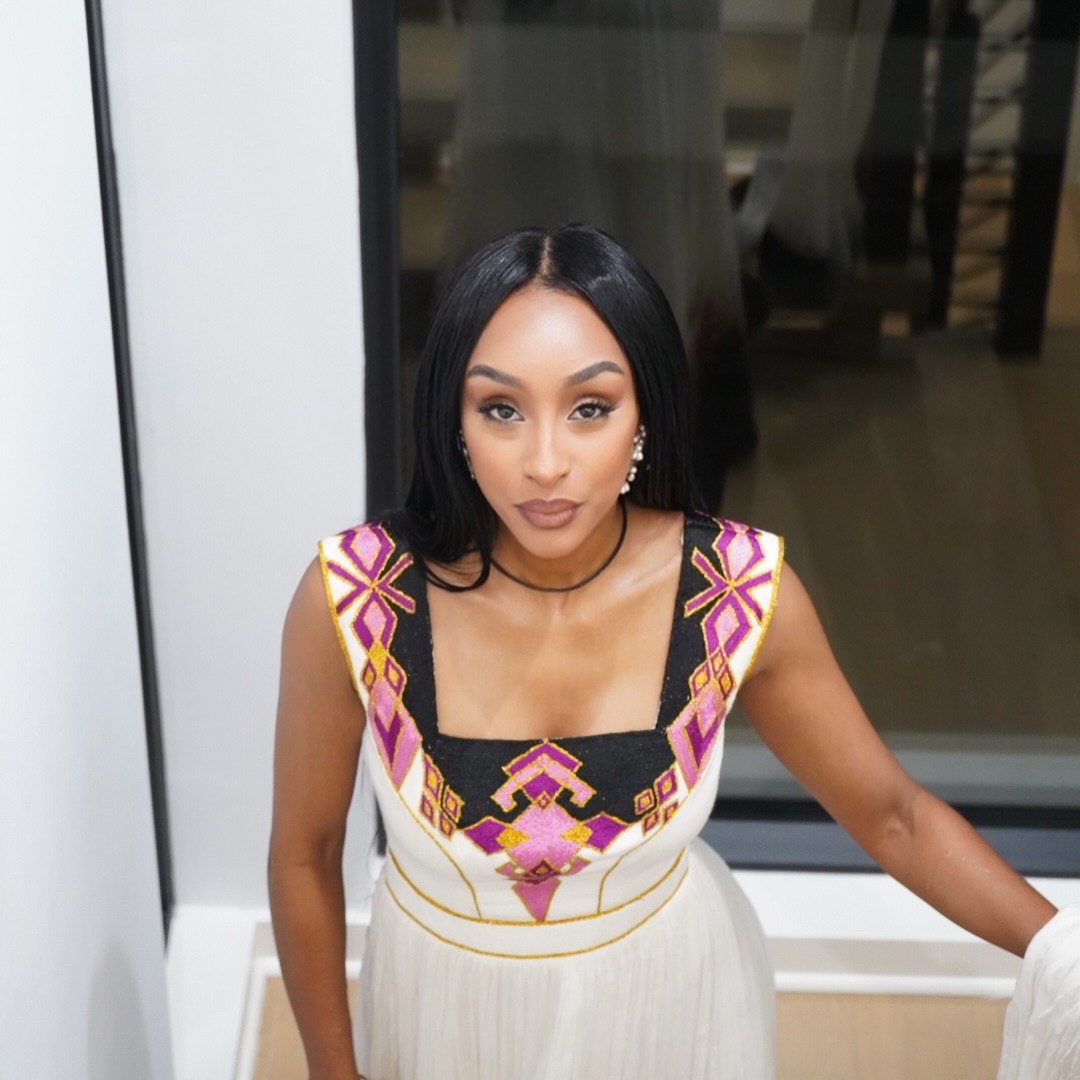 Sleeveless Habesha dress for Festive Vibrant Color Habesha Kemis Traditional Ethiopian Clothing 440