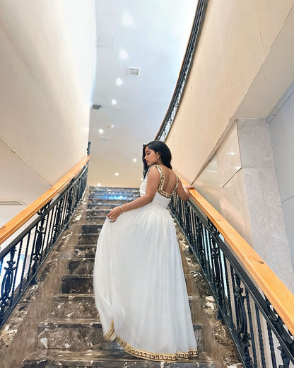 Backless Ethiopian Traditional Dress Sleeveless Habesha Dress Classic Habesha Kemis 458