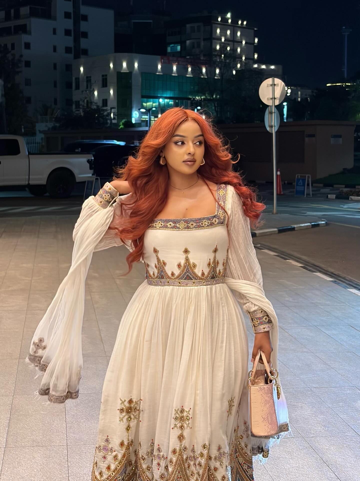 Luxurious Habesha Kemis Long Sleeve Habesha Dress For Wedding Graceful Ethiopian Wedding Dress 483