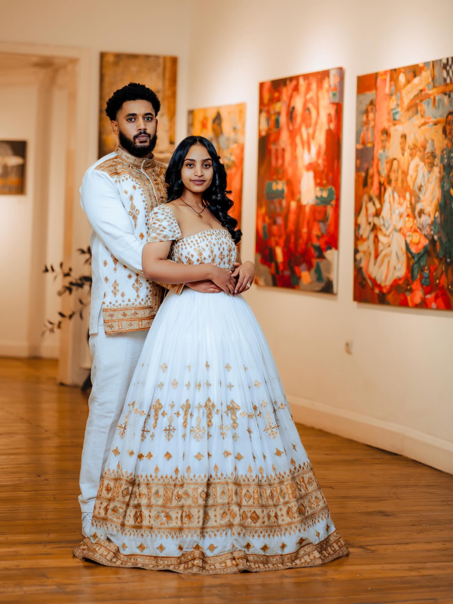 Habesha Couple Outfit Ethiopian Traditional Couple Clothing Habesha Kemis And Men's Set 617