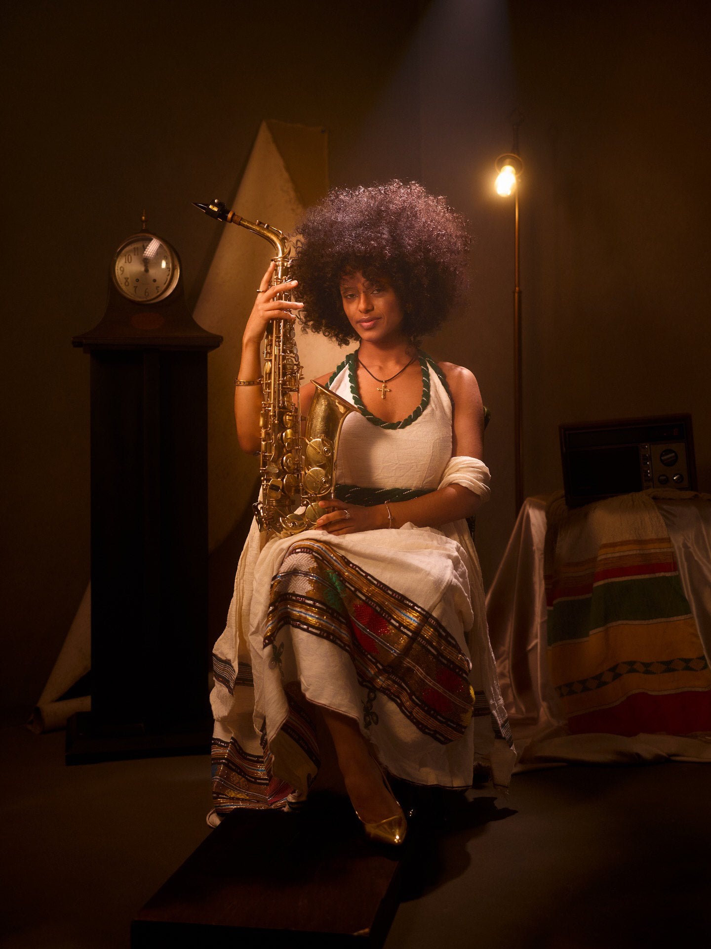 Sleeveless Habesha Kemis Style Cultural Ethiopian Dress Festive Habesha Dress 632