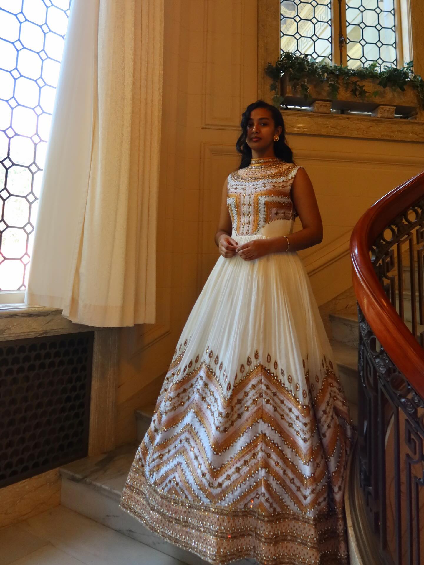 Sleeveless Ethiopian Wedding Dress  Golden Embroidery Habesha Kemis Online Graceful Habesha Dress 726