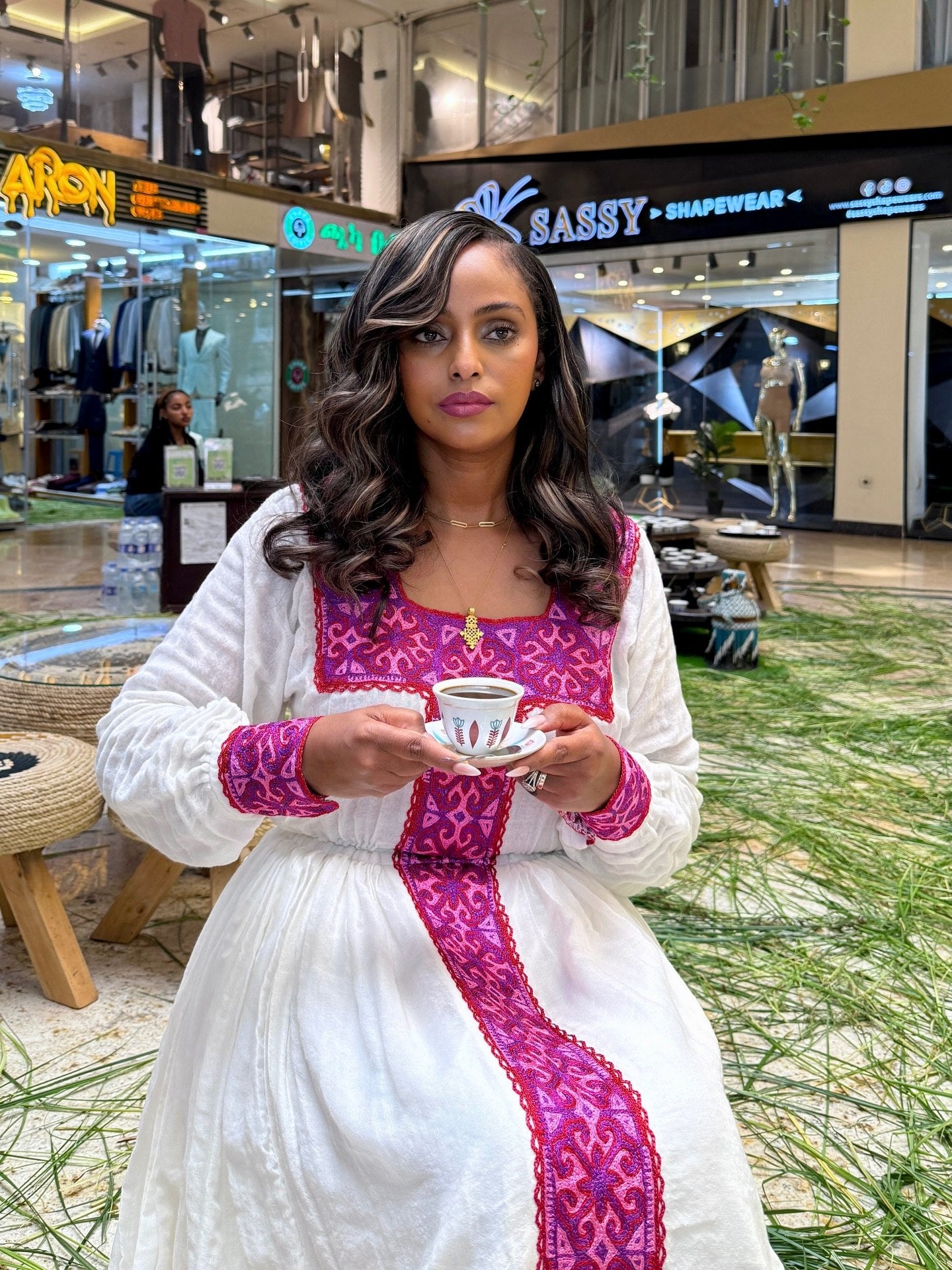 Traditional Ethiopian Clothing Elegant Habesha Kemis with Embroidery Timeless Habesha Dress 728