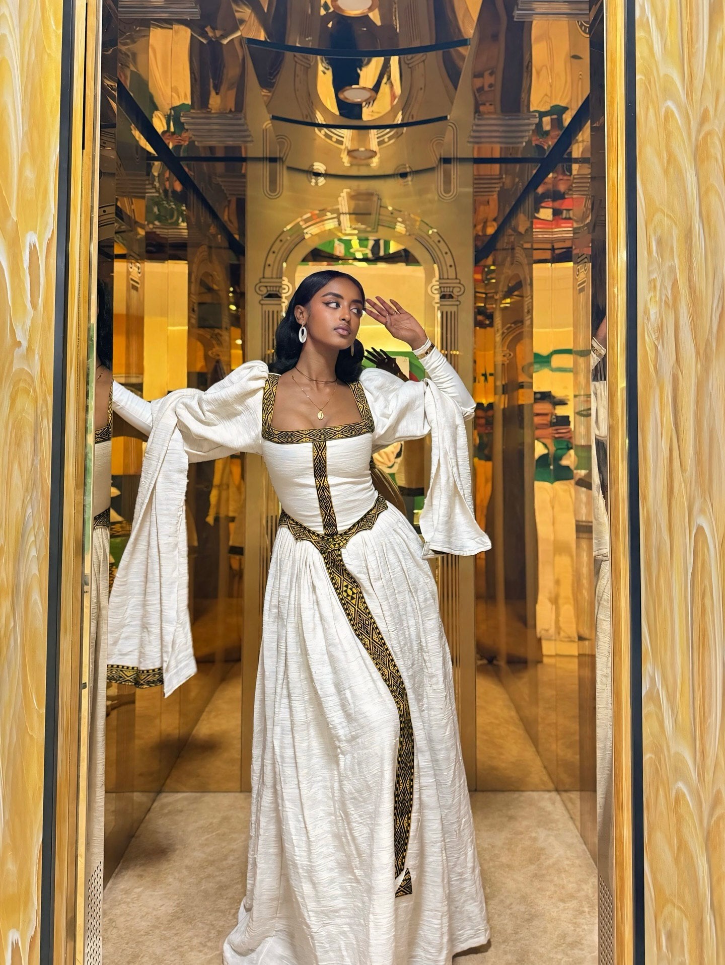 Royal Habesha Traditional Dress Elegant Ethiopian Habesha Kemis Graceful Habesha Dress 159