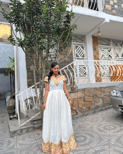 Short Sleeve Habesha Kemis – Traditional Ethiopian Clothing & Eritrean Dress