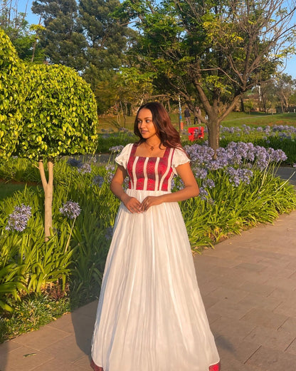 Handcrafted Habesha Kemis Stylish Ethiopian Clothing Habesha Dress for Cultural Celebrations 297