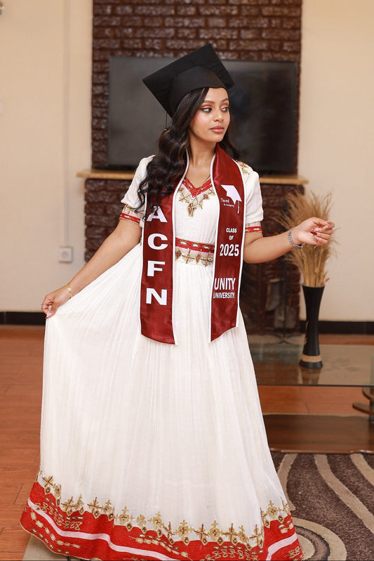 ethiopian graduation dress Handmade Habesha Dress: Ethiopian Wedding & Graduation Attire