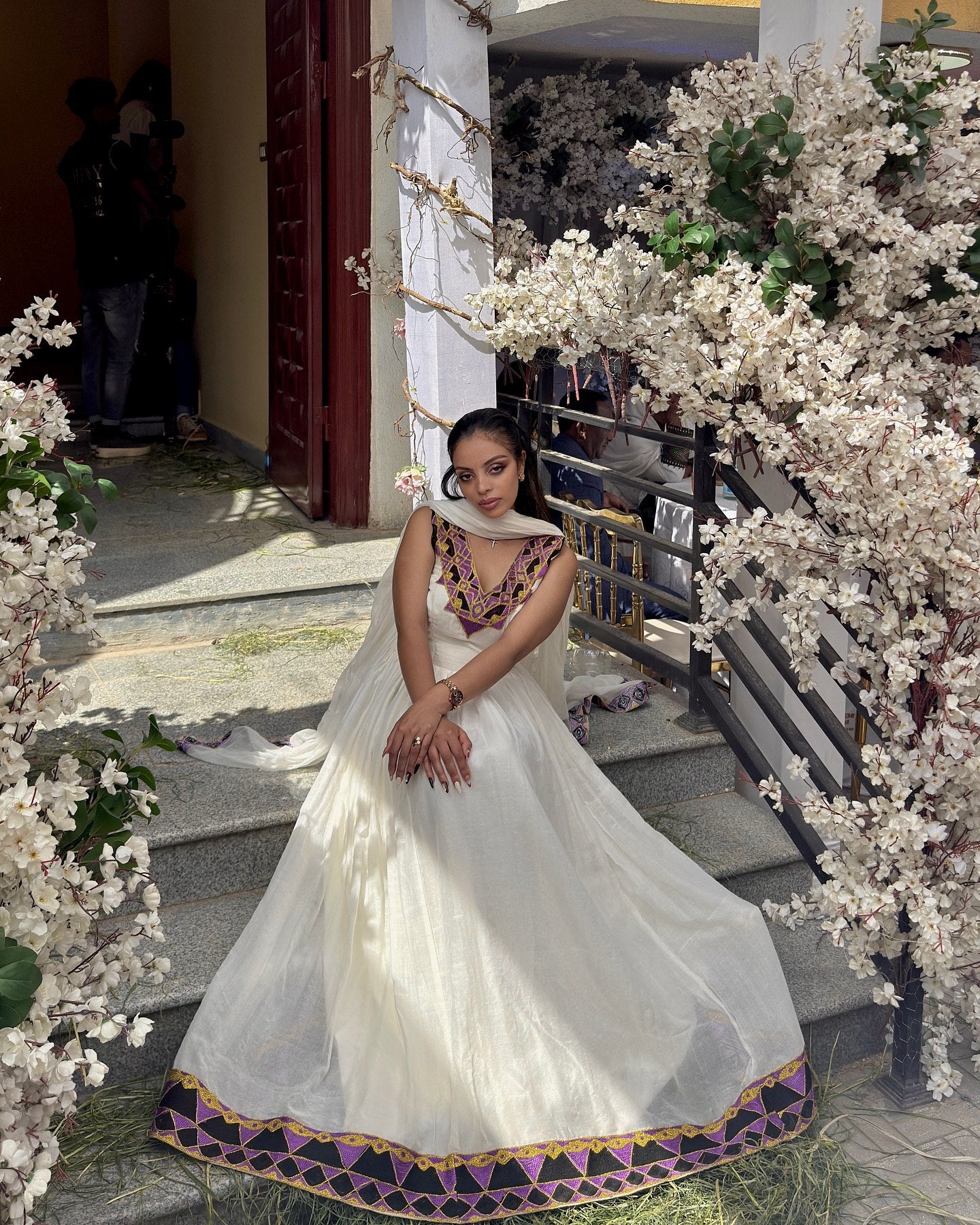 Ethiopian Dress Sleeveless Habesha Kemis Stylish Habesha Dress & Eritrean Dress 305