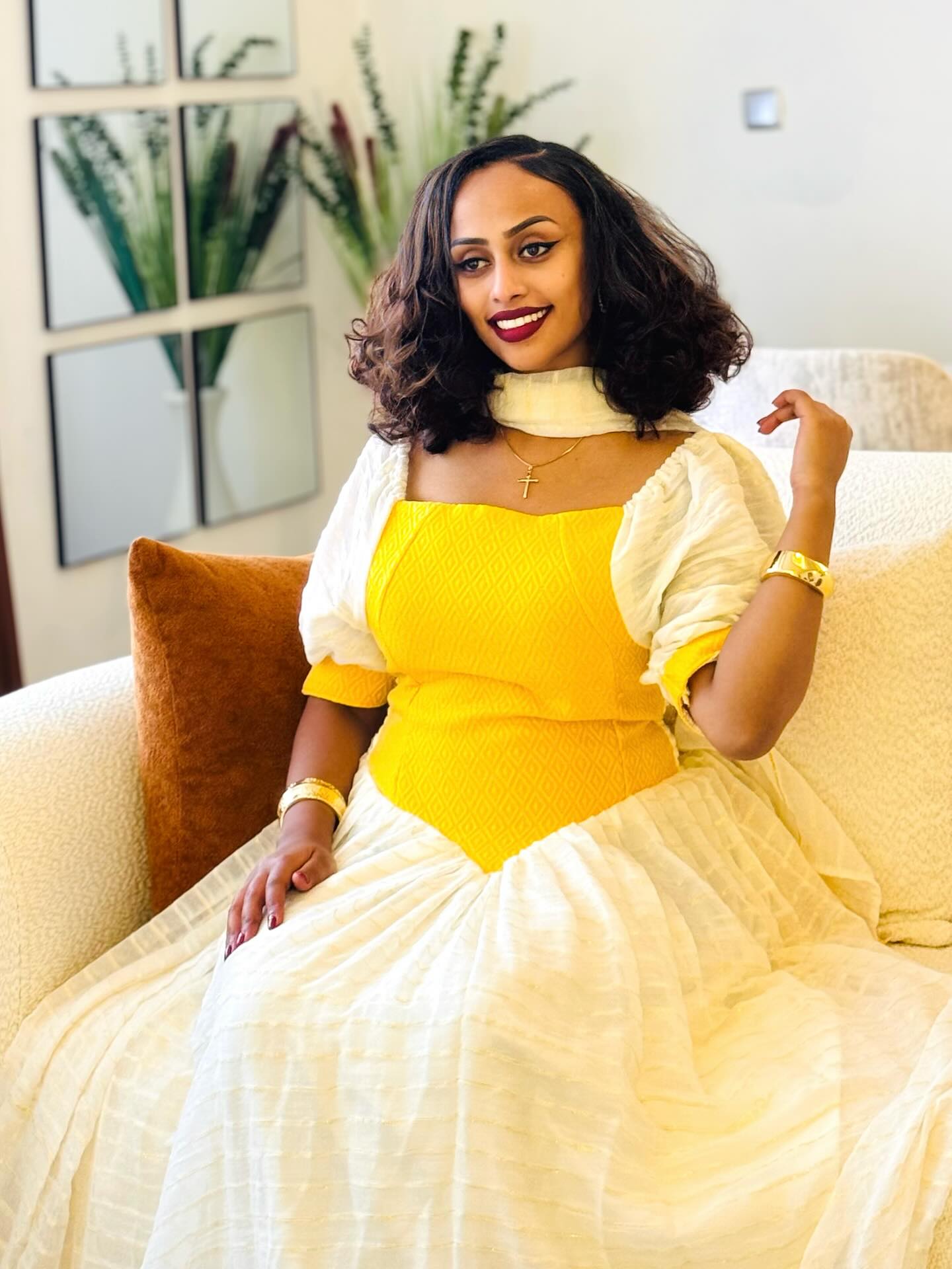 Stunning Habesha Kemis Traditional Ethiopian Dress Simple Design Habesha Dress 346