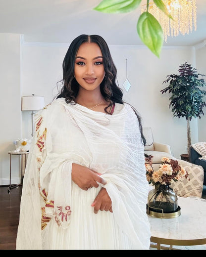Authentic Habesha Dress Ethiopian Dress For Festive Cultural Habesha Kemis For Event 386