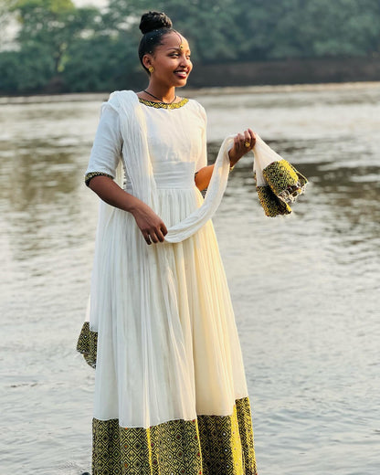 Stylish Habesha Dress Beautiful Habesha Kemis Ethiopian Traditional Dress 