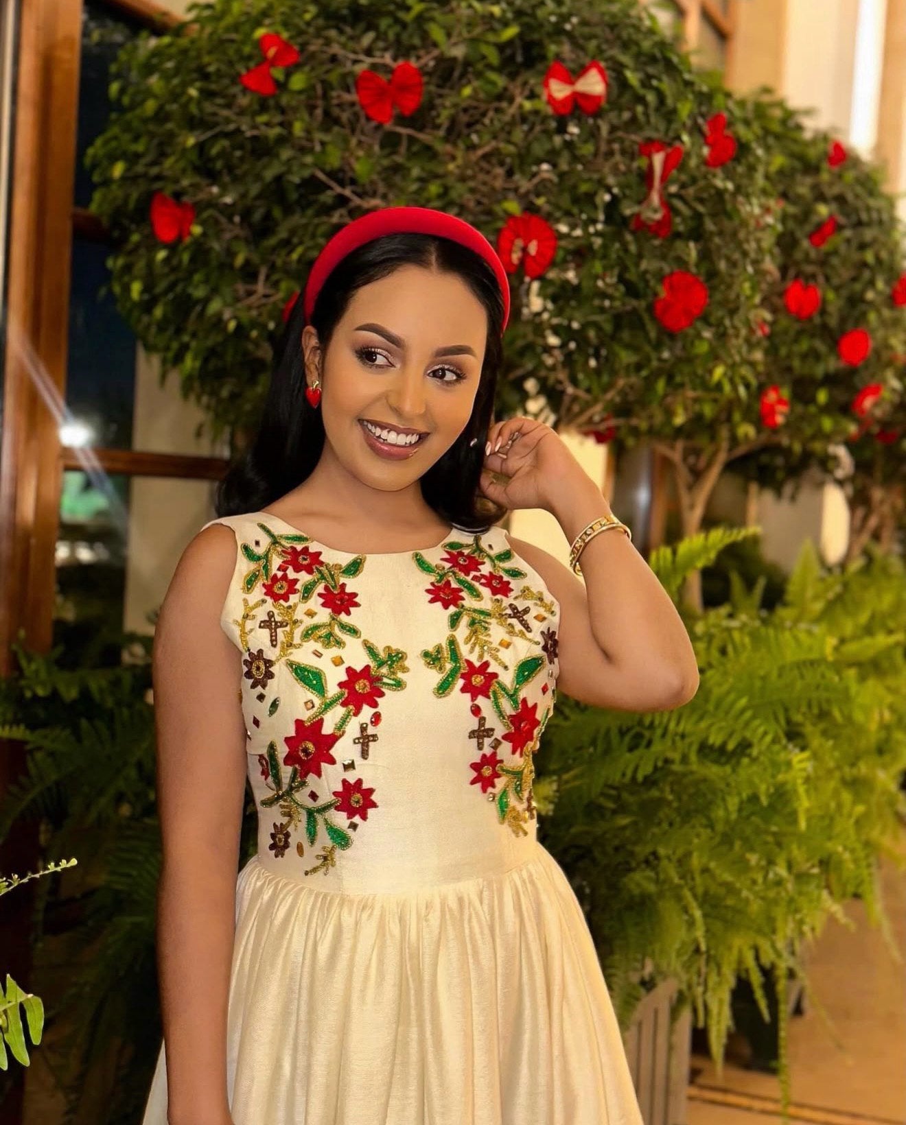 Sleeveless Habesha Kemis Radiant Habesha Dress Ethiopian Traditional Dress 400