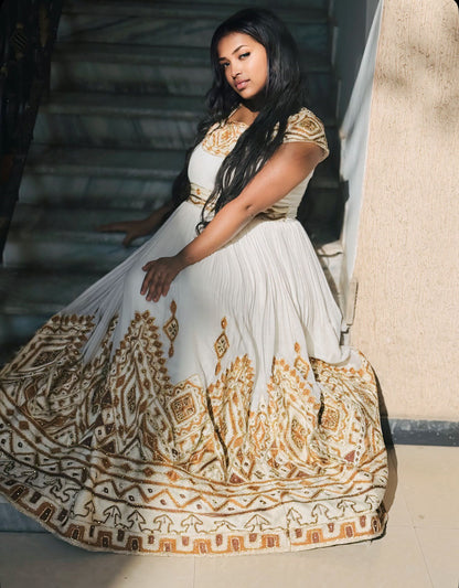 Habesha Kemis Online Ethiopian Wedding Dress Traditional Style Habesha Dress For Wedding 410