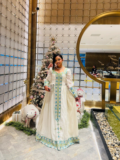 Authentic Habesha Kemis Traditional Habesha Dress Collection Premium Traditional Ethiopian Dress 474