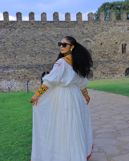Long Sleeve Habesha Dress Multicolor Habesha Kemis Traditional Ethiopian Dress Style 515