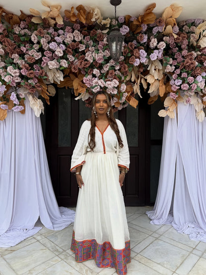 Handwoven Habesha Dress For Festive 