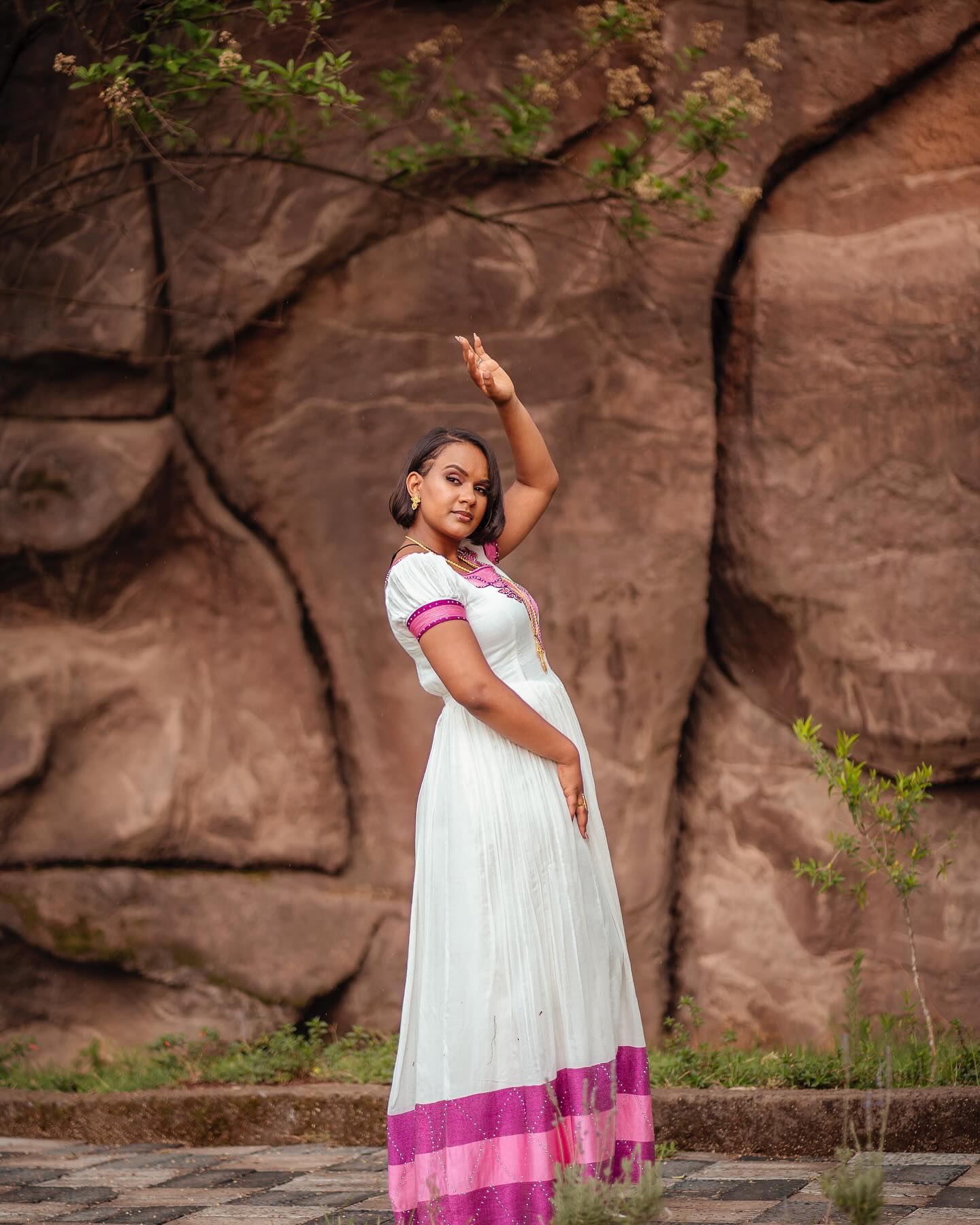 Graceful Short Sleeve Habesha Dress Timeless Habesha Kemis Traditional Eritrean And Ethiopian Clothing 544