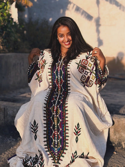 Timeless Habesha Kemis Rich Multicolor Detailing Habesha Dress Charming Ethiopian Dress 555
