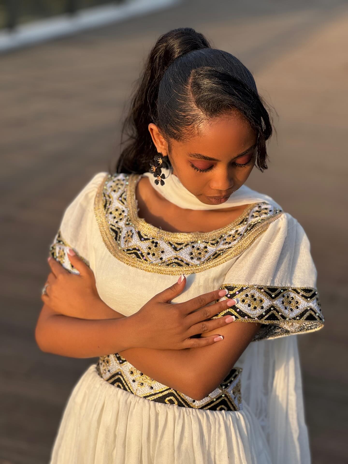 Short Sleeve Habesha Dress Gold And Black Embroidery Habesha Kemis Vibrant Ethiopian And Eritrean Dress 567