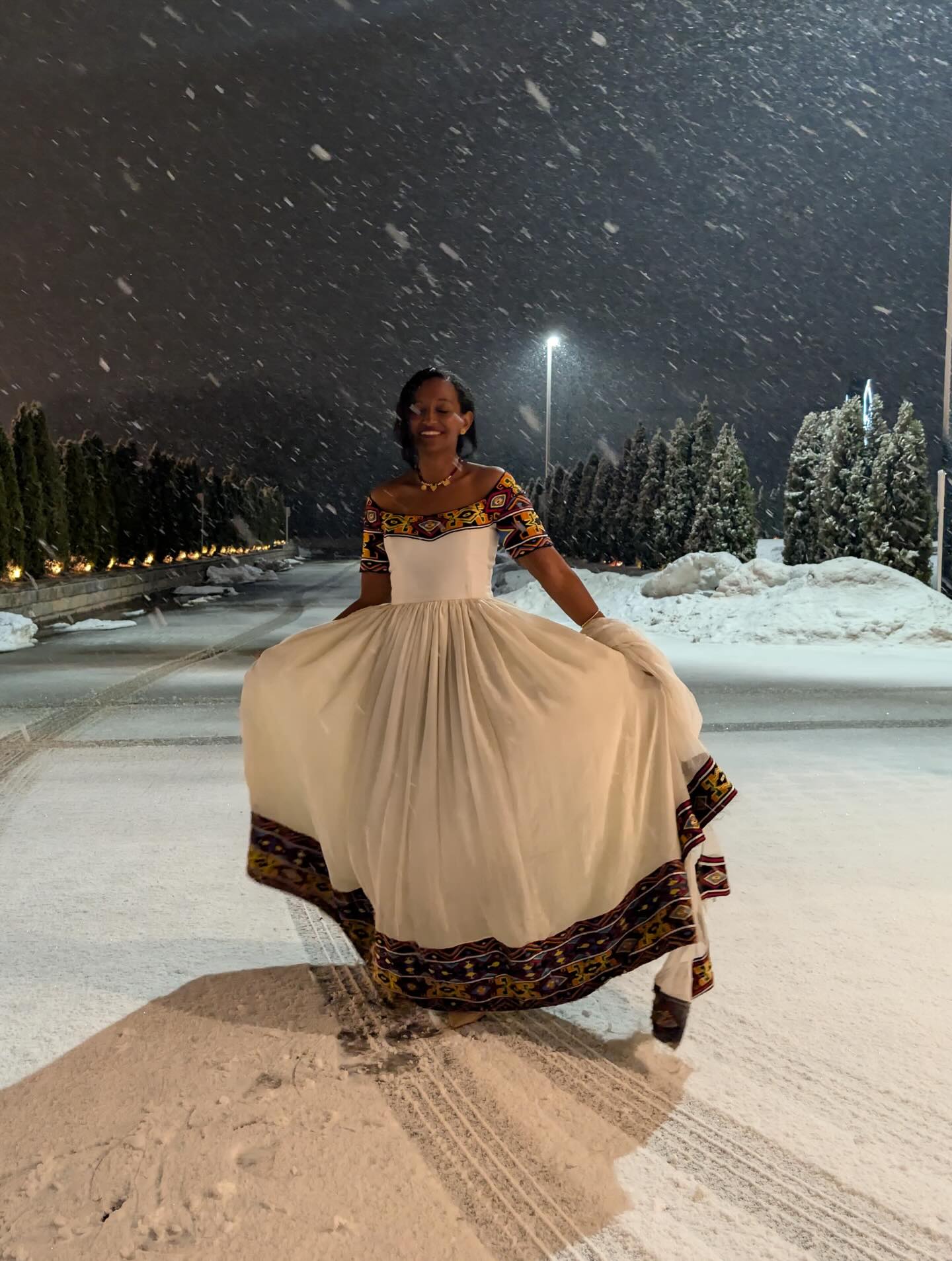 Off Shoulder Ethiopian Dress Multicolor Embroidery Habesha Dress Charming Habesha Kemis 613