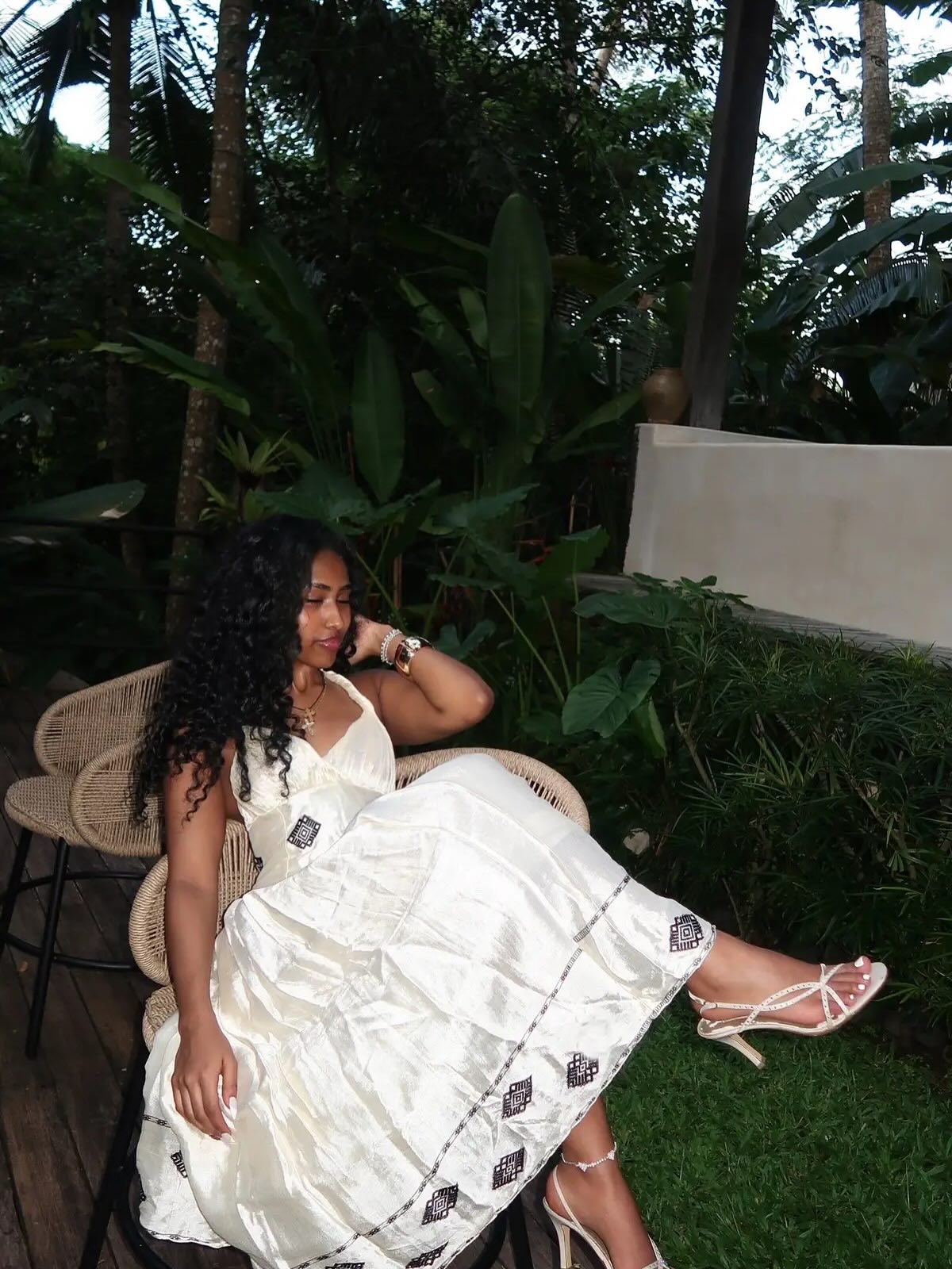 Sleeveless Habesha Dress Simple Style Ethiopian Kemis